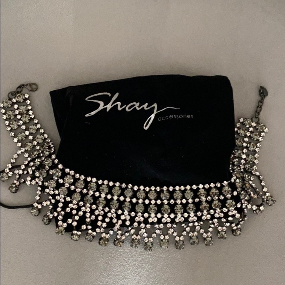 Shay rhinestone choker